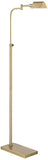 Possini Euro Design Design Keegan Traditional Farmhouse Swing Arm Pharmacy Floor Lamp 54 1/4" Tall Warm Gold Adjustable Metal Shade Decor for Living Room Reading House Bedroom Home Office House