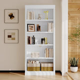 Merax 83.4" Tall Bookcase,Modern 5-Tier Decor Bookshelves with Adjustable Shelves