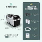 CIGREEN Portable Air Conditioner Air Conditioning Unit Tent Air Conditioner Air Portable AC for Outdoor Tent Camping RV Van Life and Home Use