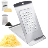 Aolzg 3-in-1 Handheld Cheese Grater Set for kitchen - Adjustable Slicer, Grater and Shredder with Tray - 430 Stainless Steel for Cheese, Butter, Vegetables, Chocolate, Dishwasher Safe