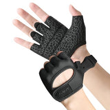 RYMNT Minimal Weight Lifting Gloves,Short Micro Workout Gloves Grip Pads with Full Palm Protection & Extra Grip, BK-Medium