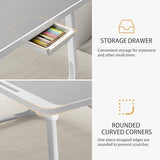 Extra Large 23 Inch Foldable Laptop Bed Desk with Storage Drawer & Bookstand