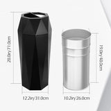 Commercial Trash Can Large Garbage Can Stainless Steel Open Top Industrial Waste Container with Lid