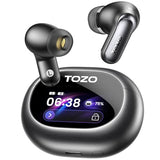 NC20 Pro Active Noise Cancelling Wireless Earbuds with Smart Touch Screen, LDAC Hi-Res Audio