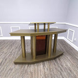 FixtureDisplays® Large Church Pulpit, Deluxe Podium Lectern