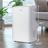 BLACK+DECKER Smart Portable Air Conditioner,12,000 BTU, for Rooms Up To 550 Sq. Ft., Portable AC with Inverter Compressor & Window Kit, BPACT08NM, White