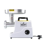 MEAT! 500 Watt Pro-Grade Meat Grinder #12 with Electric Motor, Coarse and Fine Grinding Plates, Stuffing Tubes, For Meat Grinding, Sausage Stuffing, and Meat Processing