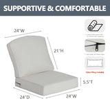 Goodgoods 24 x 24 Outdoor Patio Deep Seat Cushions 2-Pack