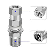 2 Pack Universal Heavy Duty CB Antenna SO-239 Stud Mount, Standard 3/8 x 24 Threaded CB Antenna Stud Mount Adapter