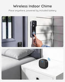 Video Doorbell Camera Wireless – No Subscription Required, 2K HD, 166° Wide View, HDR Night Vision
