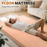 GAIALOOP Floor Memory Foam Car Camping Bed Glamping Roll Up Futon Mattress, Japanese Floor Sleeping Mat Camp Cot Mattress Pad Travel Guest Side Sleepers [Cot: 72 * 24 * 3'']