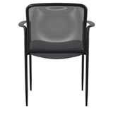 Boss Office Products Stackable Mesh Guest Chair in Grey