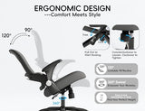 TRALT Office Chair - Ergonomic Office Chair with Back Support, Home Office Desk