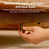 FLEXISPOT Hako G1 Queen Solid Wood Platform Bed with Tool-Free Assembly