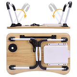 Slendor Lap Desk with Tablet Slot, Foldable Laptop Table with Storage Drawer for Bed