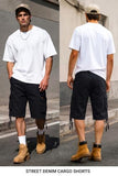 Heyfanee Mens Cargo Jean Shorts Relaxed Fit Y2K Black Jorts Men Baggy 90s Loose Fit Denim Shorts Men Long 32