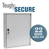 STEELMASTER 110 Key Cabinet Single Lock Key Box Welded Steel Scratch Resistant with Numbered Write-On Key