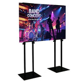 Double Sided Display Stand Adjustable to 80 inches for Poster Board & Foam Board, Column Sign Holder for Business Lobby