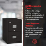FireKing Patriot Vertical 2 Drawer Legal and Letter Fire Safe File Cabinet