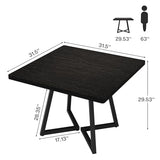 Tribesigns Square Commercial Dining Table Set of 4