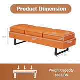 BarberPub Waiting Room Chairs, Heavy Duty Office Guest Reception Bench