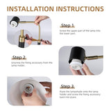 Desk Lamp with Dual USB Charging Port, Heavy Duty Metal Table Lamp, 340 Degree Swivel Arms