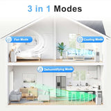 Antarctic Star Portable Air Conditioner 8,000 BTU for Rooms up to 450 Sq. Ft, 4 Modes Portable AC Unit with Cooling, Dehumidifier, Fan & Sleep, Remote Control, 24H Timer & Window Kit for Bedroom