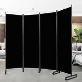 Room Divider Portable 88'' Partition Room Dividers and Folding Privacy Screens 4 Panel Wall Divider for Room Separation