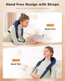 Neck and Shoulder Massager with Heat, Cordless Back and Neck Massager for Pain Relief, Upgraded Graphene Heating, 4D Shiatsu Deep Kneading for Shoulder, Back & Leg, Portable Gift for Dad, Mom & Friend