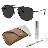 Ray-Ban RB8097 WILLIAM TITANIUM Sunglasses with Official Eyewear Kit