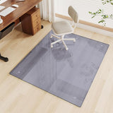 Glass Floor Mat with Round Corner and Polished Edge for Smooth Glide, Office Chair Mat for Carpet, Hardwood Floor