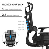 Office Computer Desk Chair, Ergonomic Desk Chair Mesh Computer Chair with Wheels LVVEZin