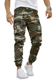 GINGTTO Mens Camo Pants Cargo Slim Fit Stretch Camouflage Pants for Men Skinny Elastic Waist Heavy Weight 30