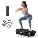 HTM Vibration Plate Exercise Machine - 330lbs Weight Capacity, 120 Speed Levels, Full Body Workout Shake Board for Home Fitness, Toning and Wellness