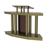 FixtureDisplays® Large Church Pulpit, Deluxe Podium Lectern