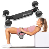 Bellabooty Premium Hip Thrust Belt - Adjustable Exercise Belt for Glutes & Squats - Weightlifting Belt Support for Women - Gray