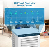 GarveeHome 8000BTU Portable Air Conditioner, Cools Rooms Up to 350 Sq.Ft with Portable AC Remote Control, Adjustable Cold Wind Speeds, LED Lights for Home/Office/Outdoor