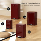 Stainless Steel Trash Bin for Kitchen Living Room Bedroom Commercial Restaurant Office