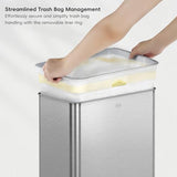 Automatic Large Kitchen Trash Can Touchless, Stainless Steel