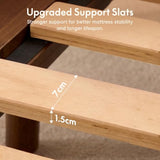 FLEXISPOT Hako G1 Queen Solid Wood Platform Bed with Tool-Free Assembly