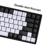 USB Wired Mechanical Keyboard with Keychron Super Red Switch/Double-Shot Keycaps/RGB Backlight
