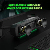 Computer Speakers, USB Powered PC Speakers, Dual Gaming and Music Modes, Plug-and-Play