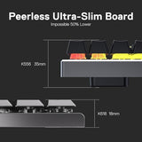 Redragon K618 PRO 3-Mode Wireless RGB Mechanical Keyboard, BT/2.4Ghz/Wired Low Profile Win/Mac Gaming Keyboard