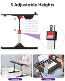 Computer Tray Laptop Stand with Book Stand,Wrist Rest, Storage Drawer Foldable Lap Desk for Adults Kids Writing Work Study Couch