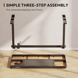 Standing Desk with Drawer, Electric Height Adjustable Home Office Desk with Storage & USB Ports