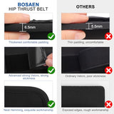 Bosaen Hip Thrust Belt, Hip Thrust Belt for Dumbbells Heavy, Booty Belt for Hip Thrust with 6.5mm Thick Non-slip Padding & 400lbs Load-Bearing