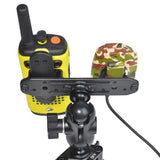 UAYESOK Heavy Duty Walkie-talkie Car Mount & Speaker Mic Vehicle Holder (Vacuum Suction Cup, Windshield Dashboard Mounting) For HT, 2 way radio, Scanner