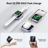 ummz for MagSafe Battery Pack 10000mAh,3-in-1 Magnetic Portable Charger,22.5W PD Fast Charging USB C in&Out Power Bank for iPhone 17/16/15/14/13/12