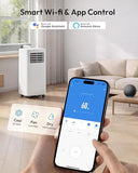 EUHOMY Portable Air Conditioners 14,000 BTU, 4-in-1 Portable Air Conditioner for Rooms Up to 650 Sq.Ft. with Cool, Fan, Dehumidifier, Sleep, Portable AC Unit with Remote & 24H Timer, Installation Kits