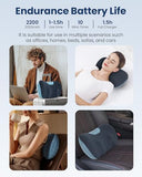 COMFIER Shiatsu Neck and Back Massager with Heat, Neck Massager Pillow with 3D Kneading Deep Tissue, Cordless & Portable, Soothes Muscle Tension at Home, Office, Travel,Ideal for Men & Women